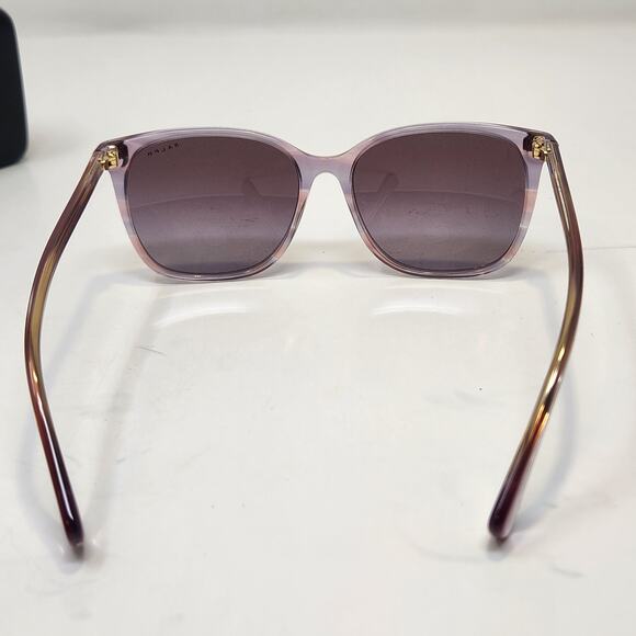 RALPH Ralph Lauren Shiny Striped Purple Sunglasses RA5293 Polarized Acetate New